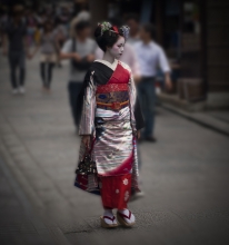 gejša ve čtvrti Gion, Kjóto